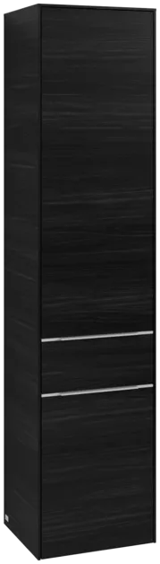 Bild von VILLEROY BOCH Subway 3.0 Hochschrank, 2 Türen, 1 Auszug, 400 x 1710 x 362 mm, Black Oak / Black Oak #C59100AB
