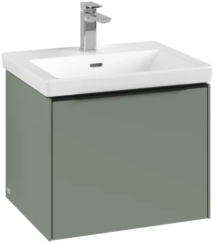 Bild von VILLEROY BOCH Subway 3.0 Waschbeckenunterschrank, mit Beleuchtung, 1 Auszug, 523 x 429 x 448 mm, Soft Green #C579L1AF