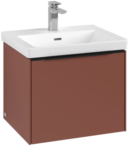 Bild von VILLEROY BOCH Subway 3.0 Waschbeckenunterschrank, mit Beleuchtung, 1 Auszug, 523 x 429 x 448 mm, Wine Red #C579L1AH