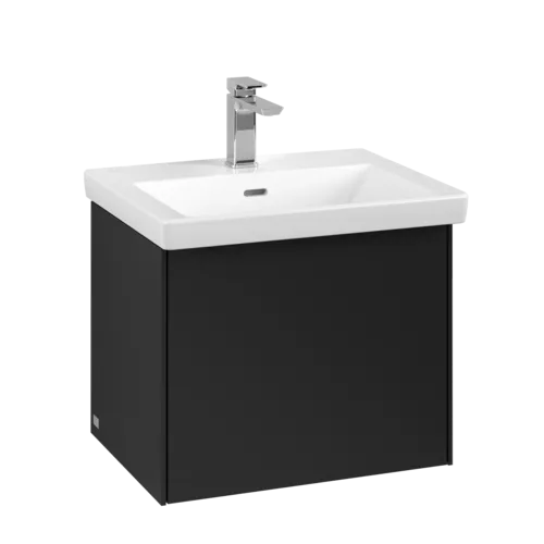 Bild von VILLEROY BOCH Subway 3.0 Waschbeckenunterschrank, 1 Auszug, 523 x 429 x 448 mm, Volcano Black #C57901VL