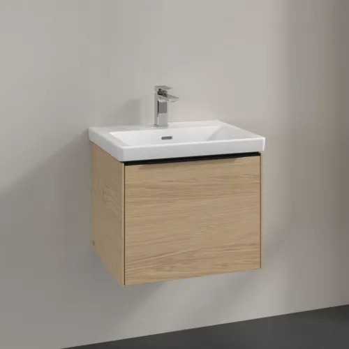 Bild von VILLEROY BOCH Subway 3.0 Waschbeckenunterschrank, 1 Auszug, 523 x 429 x 448 mm, Nordic Oak #C57901VJ