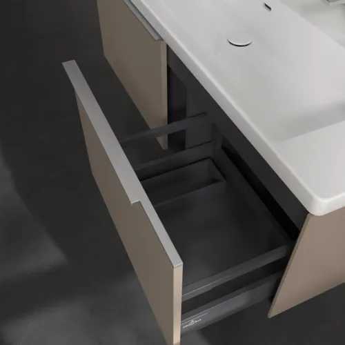 Bild von VILLEROY BOCH Subway 3.0 Waschbeckenunterschrank, 2 Auszüge, 1272 x 429 x 478 mm, Taupe #C60100VM