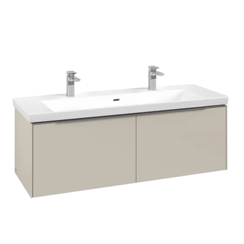 Bild von VILLEROY BOCH Subway 3.0 Waschbeckenunterschrank, 2 Auszüge, 1272 x 429 x 478 mm, Cashmere Grey #C60100VN