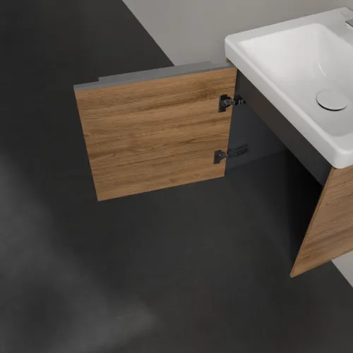 Bild von VILLEROY BOCH Subway 3.0 Waschbeckenunterschrank, 1 Tür, 423 x 429 x 378 mm, Kansas Oak #C58100RH