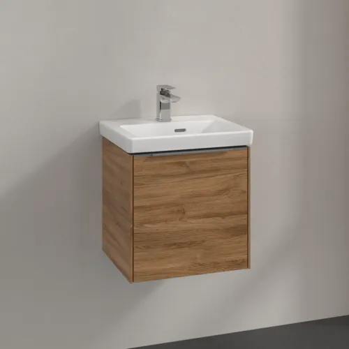 Bild von VILLEROY BOCH Subway 3.0 Waschbeckenunterschrank, 1 Tür, 423 x 429 x 378 mm, Kansas Oak #C58100RH