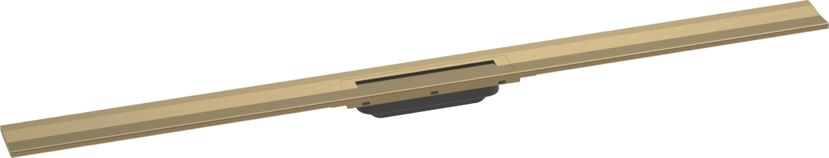 Bild von HANSGROHE RainDrain Flex Fertigset Duschrinne 1200 kürzbar zur Wandmontage #56054140 - Brushed Bronze