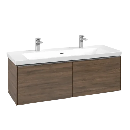 Bild von VILLEROY BOCH Subway 3.0 Waschbeckenunterschrank, 2 Auszüge, 1272 x 429 x 478 mm, Arizona Oak #C60100VH