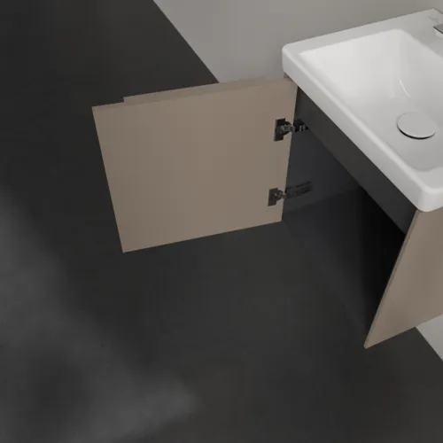 Bild von VILLEROY BOCH Subway 3.0 Waschbeckenunterschrank, 1 Tür, 423 x 429 x 378 mm, Taupe #C58102VM
