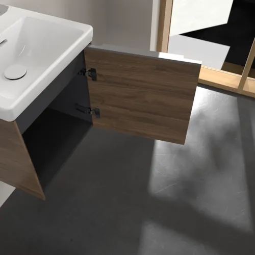 Bild von VILLEROY BOCH Subway 3.0 Waschbeckenunterschrank, 1 Tür, 423 x 429 x 378 mm, Arizona Oak #C58200VH
