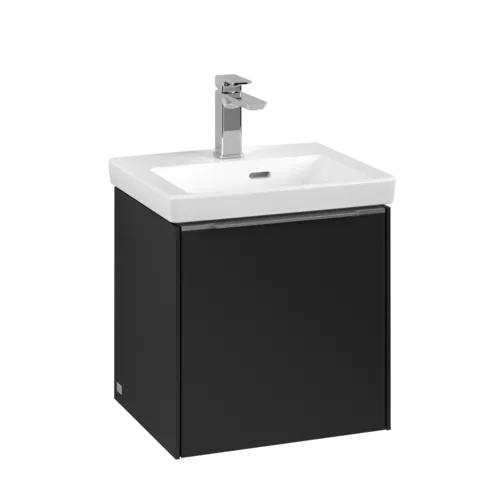 Bild von VILLEROY BOCH Subway 3.0 Waschbeckenunterschrank, 1 Tür, 423 x 429 x 378 mm, Volcano Black #C58200VL