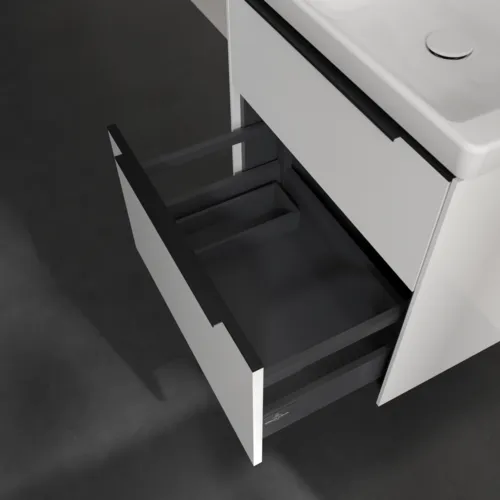 Bild von VILLEROY BOCH Subway 3.0 Waschbeckenunterschrank, 2 Auszüge, 572 x 576 x 478 mm, Brilliant White #C57801VE