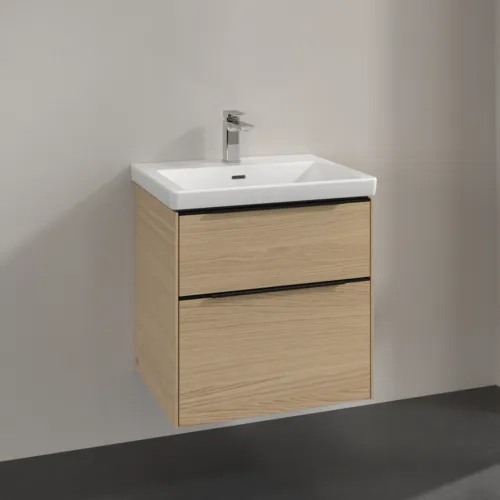 Bild von VILLEROY BOCH Subway 3.0 Waschbeckenunterschrank, 2 Auszüge, 572 x 576 x 478 mm, Nordic Oak #C57801VJ