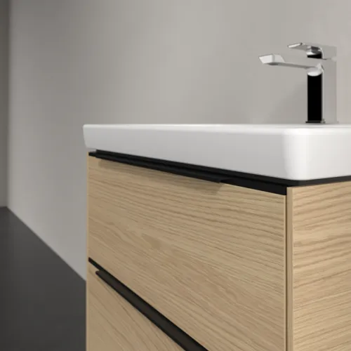 Bild von VILLEROY BOCH Subway 3.0 Waschbeckenunterschrank, 2 Auszüge, 572 x 576 x 478 mm, Nordic Oak #C57801VJ