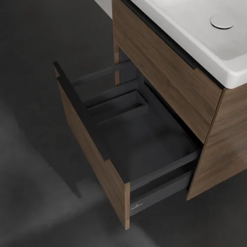 Bild von VILLEROY BOCH Subway 3.0 Waschbeckenunterschrank, 2 Auszüge, 572 x 576 x 478 mm, Arizona Oak #C57801VH