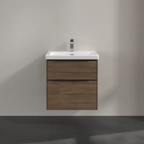 Bild von VILLEROY BOCH Subway 3.0 Waschbeckenunterschrank, 2 Auszüge, 572 x 576 x 478 mm, Arizona Oak #C57801VH
