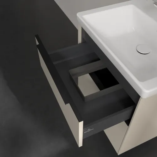 Bild von VILLEROY BOCH Subway 3.0 Waschbeckenunterschrank, 2 Auszüge, 572 x 576 x 478 mm, Cashmere Grey #C57801VN