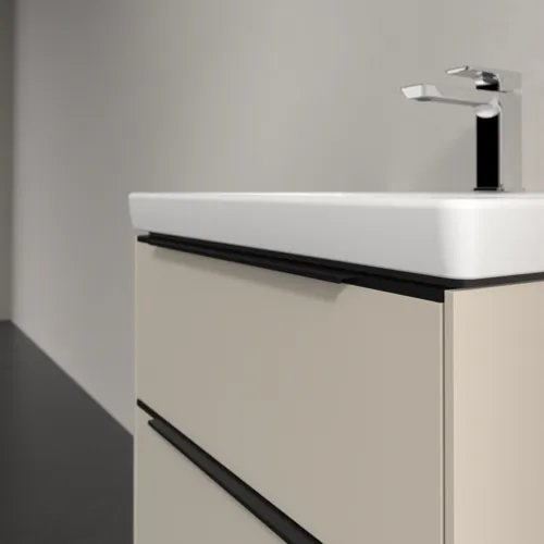 Bild von VILLEROY BOCH Subway 3.0 Waschbeckenunterschrank, 2 Auszüge, 572 x 576 x 478 mm, Cashmere Grey #C57801VN