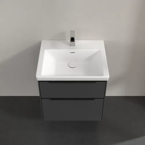 Bild von VILLEROY BOCH Subway 3.0 Waschbeckenunterschrank, 2 Auszüge, 572 x 576 x 478 mm, Graphite #C57801VR