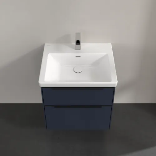 Bild von VILLEROY BOCH Subway 3.0 Waschbeckenunterschrank, 2 Auszüge, 572 x 576 x 478 mm, Marine Blue #C57801VQ