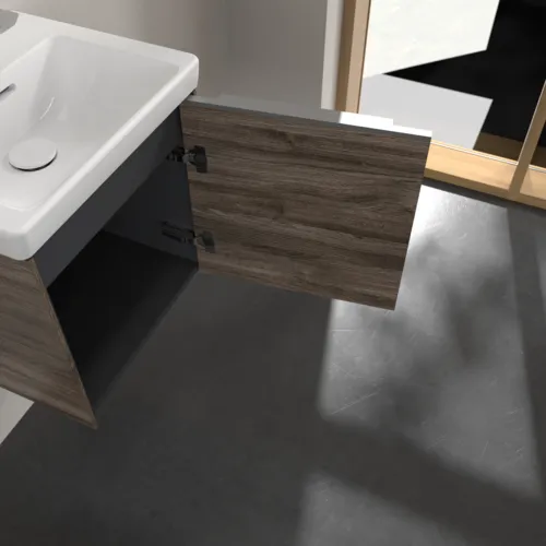 Bild von VILLEROY BOCH Subway 3.0 Waschbeckenunterschrank, 1 Tür, 423 x 429 x 378 mm, Stone Oak #C58200RK