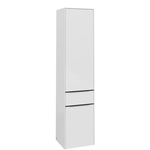 Bild von VILLEROY BOCH Subway 3.0 Hochschrank, 2 Türen, 1 Auszug, 400 x 1710 x 362 mm, Brilliant White / Brilliant White #C59101VE