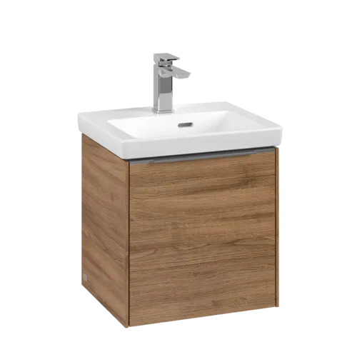 Bild von VILLEROY BOCH Subway 3.0 Waschbeckenunterschrank, 1 Tür, 423 x 429 x 378 mm, Kansas Oak #C58200RH