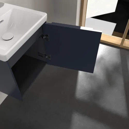 Bild von VILLEROY BOCH Subway 3.0 Waschbeckenunterschrank, 1 Tür, 423 x 429 x 378 mm, Marine Blue #C58202VQ