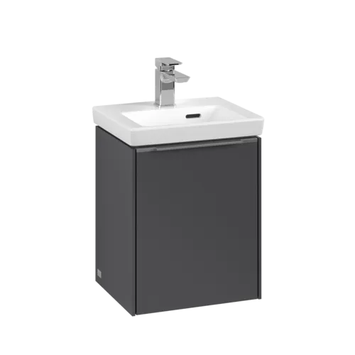 Bild von VILLEROY BOCH Subway 3.0 Waschbeckenunterschrank, 1 Tür, 351 x 429 x 309 mm, Graphite #C58300VR