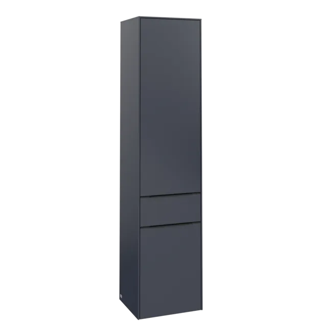 Bild von VILLEROY BOCH Subway 3.0 Hochschrank, 2 Türen, 1 Auszug, 400 x 1710 x 362 mm, Marine Blue / Marine Blue #C59001VQ