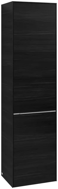 Bild von VILLEROY BOCH Subway 3.0 Hochschrank, 1 Tür, 1 Wäscheklappe, 450 x 1710 x 362 mm, Black Oak / Black Oak #C59300AB