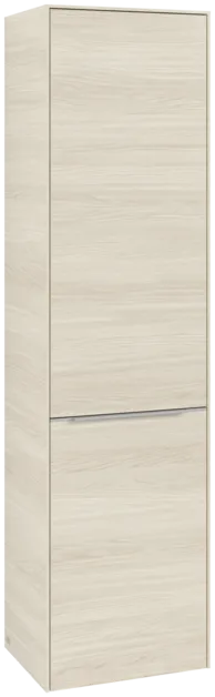Bild von VILLEROY BOCH Subway 3.0 Hochschrank, 1 Tür, 1 Wäscheklappe, 450 x 1710 x 362 mm, White Oak / White Oak #C59300AA