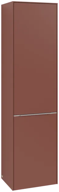 Bild von VILLEROY BOCH Subway 3.0 Hochschrank, 1 Tür, 1 Wäscheklappe, 450 x 1710 x 362 mm, Wine Red / Wine Red #C59300AH