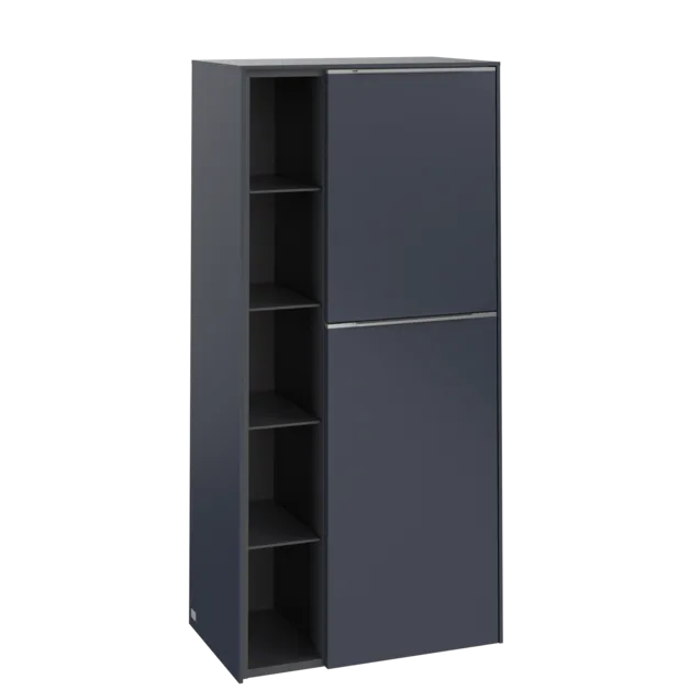 Picture of VILLEROY BOCH Subway 3.0 Medium-height cabinet, 2 doors, 574 x 1200 x 362 mm, Marine Blue / Marine Blue #C59900VQ