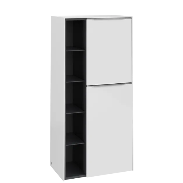 Bild von VILLEROY BOCH Subway 3.0 Mittelschrank, 2 Türen, 574 x 1200 x 362 mm, Brilliant White / Brilliant White #C59900VE