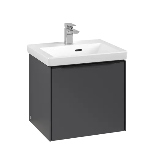 Bild von VILLEROY BOCH Subway 3.0 Waschbeckenunterschrank, mit Beleuchtung, 1 Auszug, 473 x 429 x 408 mm, Graphite #C580L1VR