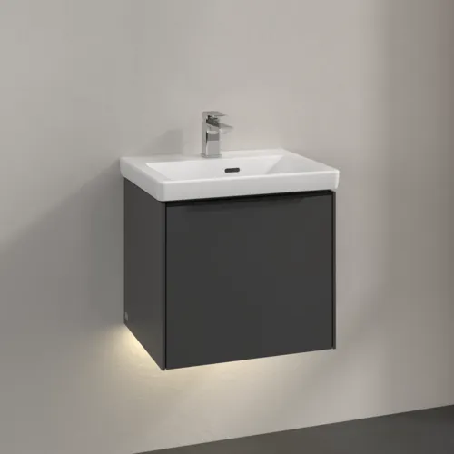 Bild von VILLEROY BOCH Subway 3.0 Waschbeckenunterschrank, mit Beleuchtung, 1 Auszug, 473 x 429 x 408 mm, Graphite #C580L1VR
