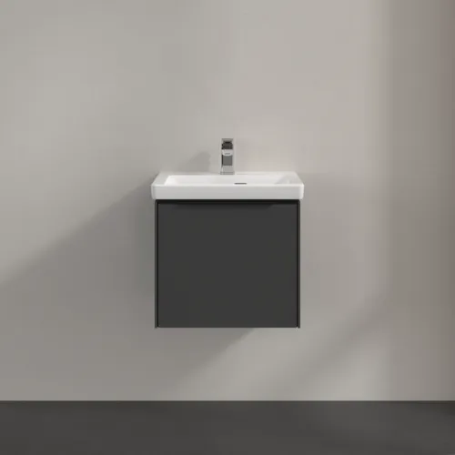 Bild von VILLEROY BOCH Subway 3.0 Waschbeckenunterschrank, mit Beleuchtung, 1 Auszug, 473 x 429 x 408 mm, Graphite #C580L1VR