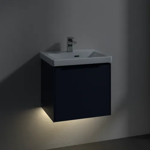 Bild von VILLEROY BOCH Subway 3.0 Waschbeckenunterschrank, mit Beleuchtung, 1 Auszug, 473 x 429 x 408 mm, Marine Blue #C580L1VQ