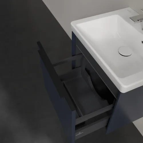 Bild von VILLEROY BOCH Subway 3.0 Waschbeckenunterschrank, mit Beleuchtung, 1 Auszug, 473 x 429 x 408 mm, Marine Blue #C580L1VQ
