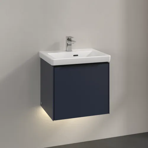 Bild von VILLEROY BOCH Subway 3.0 Waschbeckenunterschrank, mit Beleuchtung, 1 Auszug, 473 x 429 x 408 mm, Marine Blue #C580L1VQ
