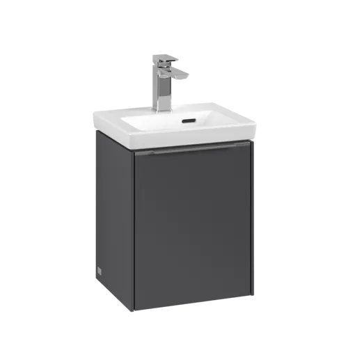 Bild von VILLEROY BOCH Subway 3.0 Waschbeckenunterschrank, 1 Tür, 351 x 429 x 309 mm, Graphite #C58400VR