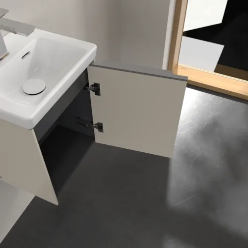 Bild von VILLEROY BOCH Subway 3.0 Waschbeckenunterschrank, 1 Tür, 351 x 429 x 309 mm, Cashmere Grey #C58400VN