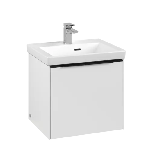 Bild von VILLEROY BOCH Subway 3.0 Waschbeckenunterschrank, mit Beleuchtung, 1 Auszug, 473 x 429 x 408 mm, Pure White #C580L1VF