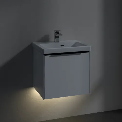 Bild von VILLEROY BOCH Subway 3.0 Waschbeckenunterschrank, mit Beleuchtung, 1 Auszug, 473 x 429 x 408 mm, Brilliant White #C580L1VE