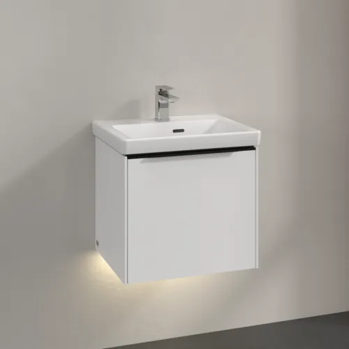 Bild von VILLEROY BOCH Subway 3.0 Waschbeckenunterschrank, mit Beleuchtung, 1 Auszug, 473 x 429 x 408 mm, Brilliant White #C580L1VE