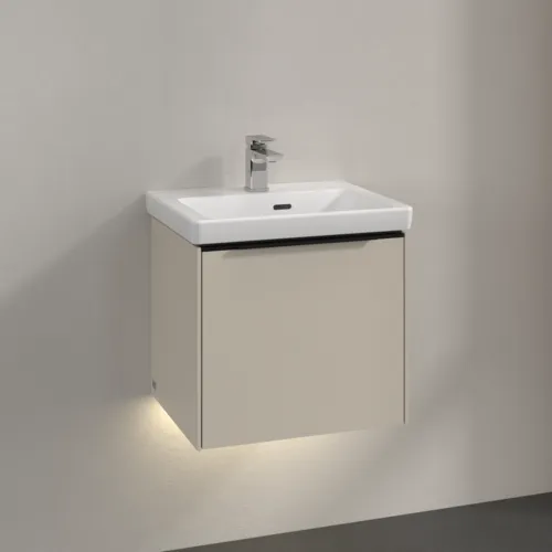 Bild von VILLEROY BOCH Subway 3.0 Waschbeckenunterschrank, mit Beleuchtung, 1 Auszug, 473 x 429 x 408 mm, Cashmere Grey #C580L1VN