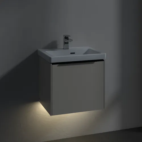 Bild von VILLEROY BOCH Subway 3.0 Waschbeckenunterschrank, mit Beleuchtung, 1 Auszug, 473 x 429 x 408 mm, Cashmere Grey #C580L1VN