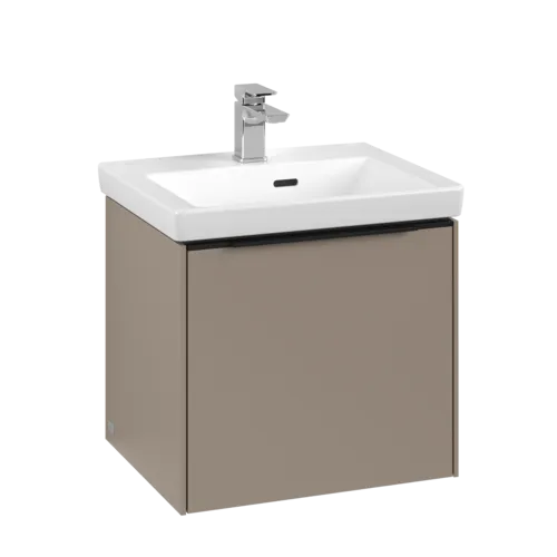 Bild von VILLEROY BOCH Subway 3.0 Waschbeckenunterschrank, mit Beleuchtung, 1 Auszug, 473 x 429 x 408 mm, Taupe #C580L1VM