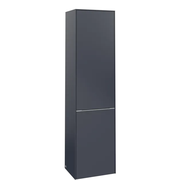 Bild von VILLEROY BOCH Subway 3.0 Hochschrank, 1 Tür, 1 Wäscheklappe, 450 x 1710 x 362 mm, Marine Blue / Marine Blue #C59300VQ
