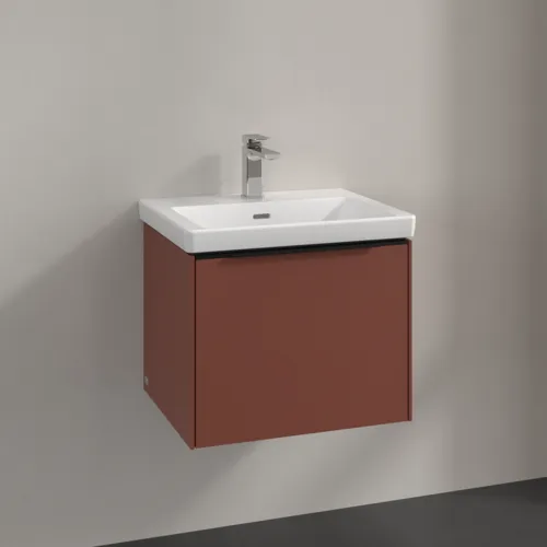 Bild von VILLEROY BOCH Subway 3.0 Waschbeckenunterschrank, 1 Auszug, 523 x 429 x 448 mm, Wine Red #C57901AH
